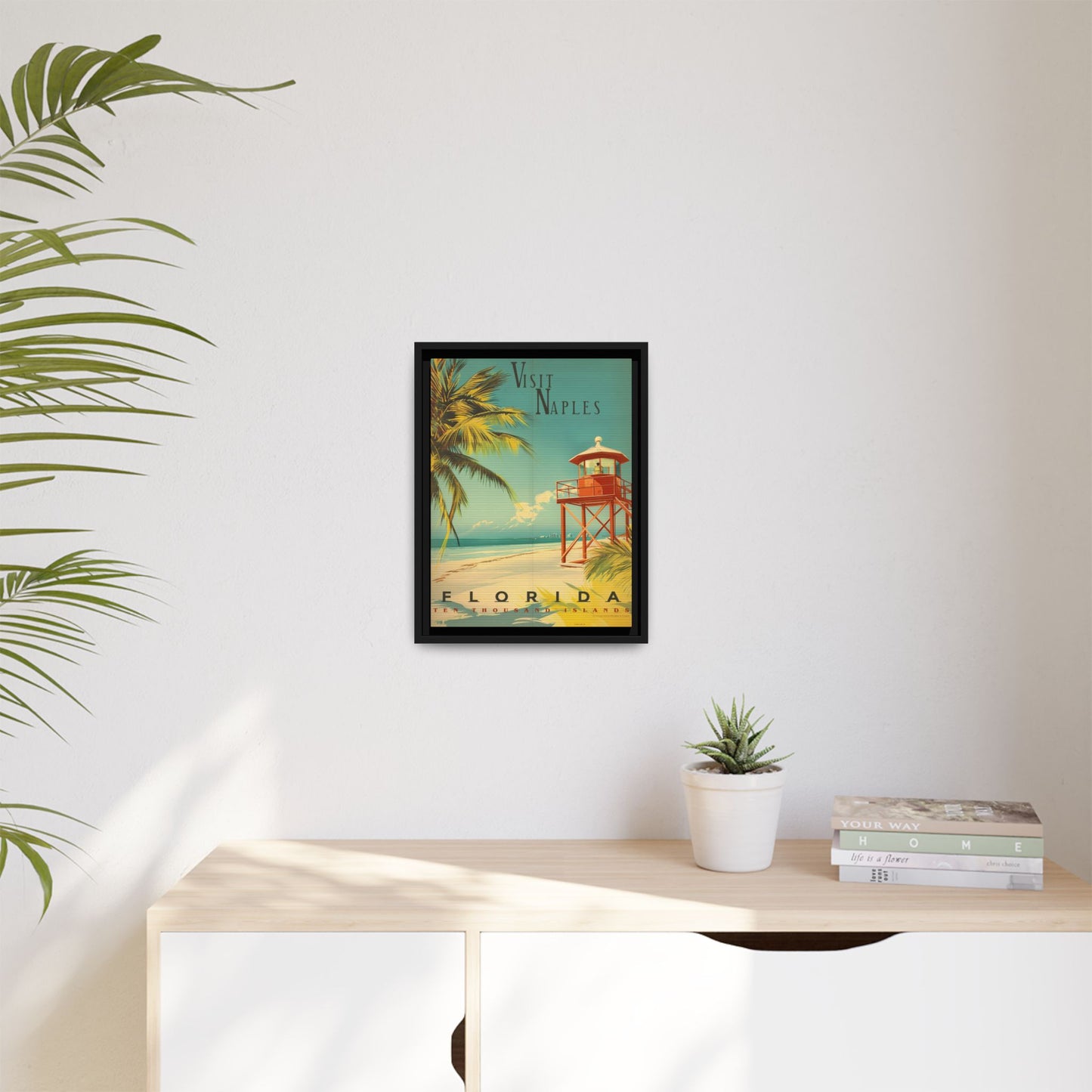 Naples Florida Vintage Beach Poster | Museum-Quality Fine Art Print
