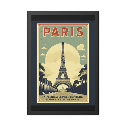 Vintage Paris Framed Poster - Travel Wall Art