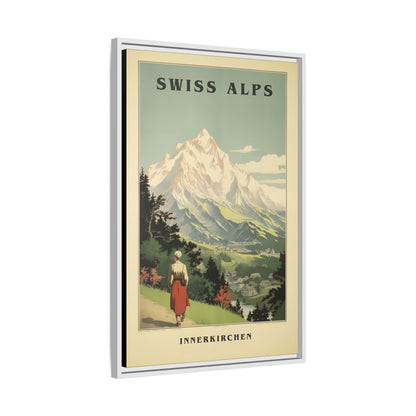 Swiss Alps Vintage Travel Poster | Fine Art Print