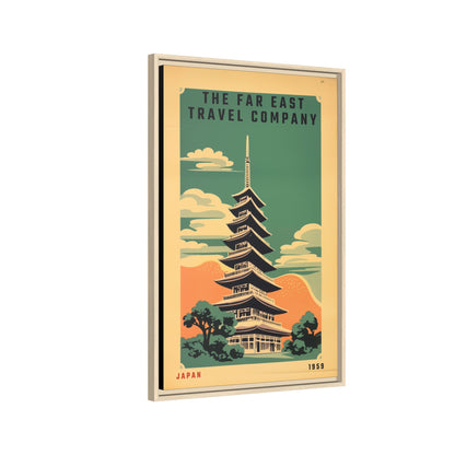 Japan Pagoda Vintage Poster | Museum-Quality Fine Art Print