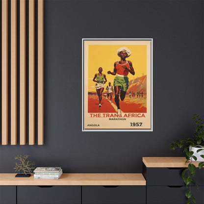Trans-Africa Marathon 1957 Vintage Poster | Fine Art Print