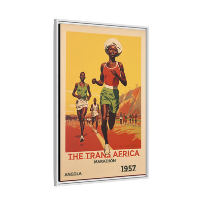 Trans-Africa Marathon 1957 Vintage Poster | Fine Art Print
