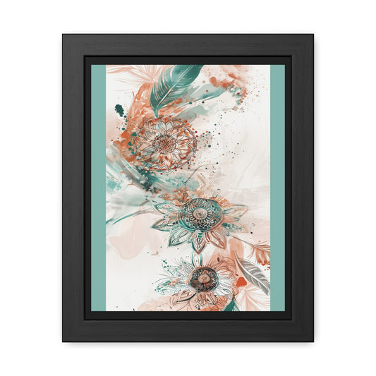 Floral Wall Art Print — Boho Framed Poster, Botanical Home Decor, Vintage-Inspired Gift for Her | Vintageanna