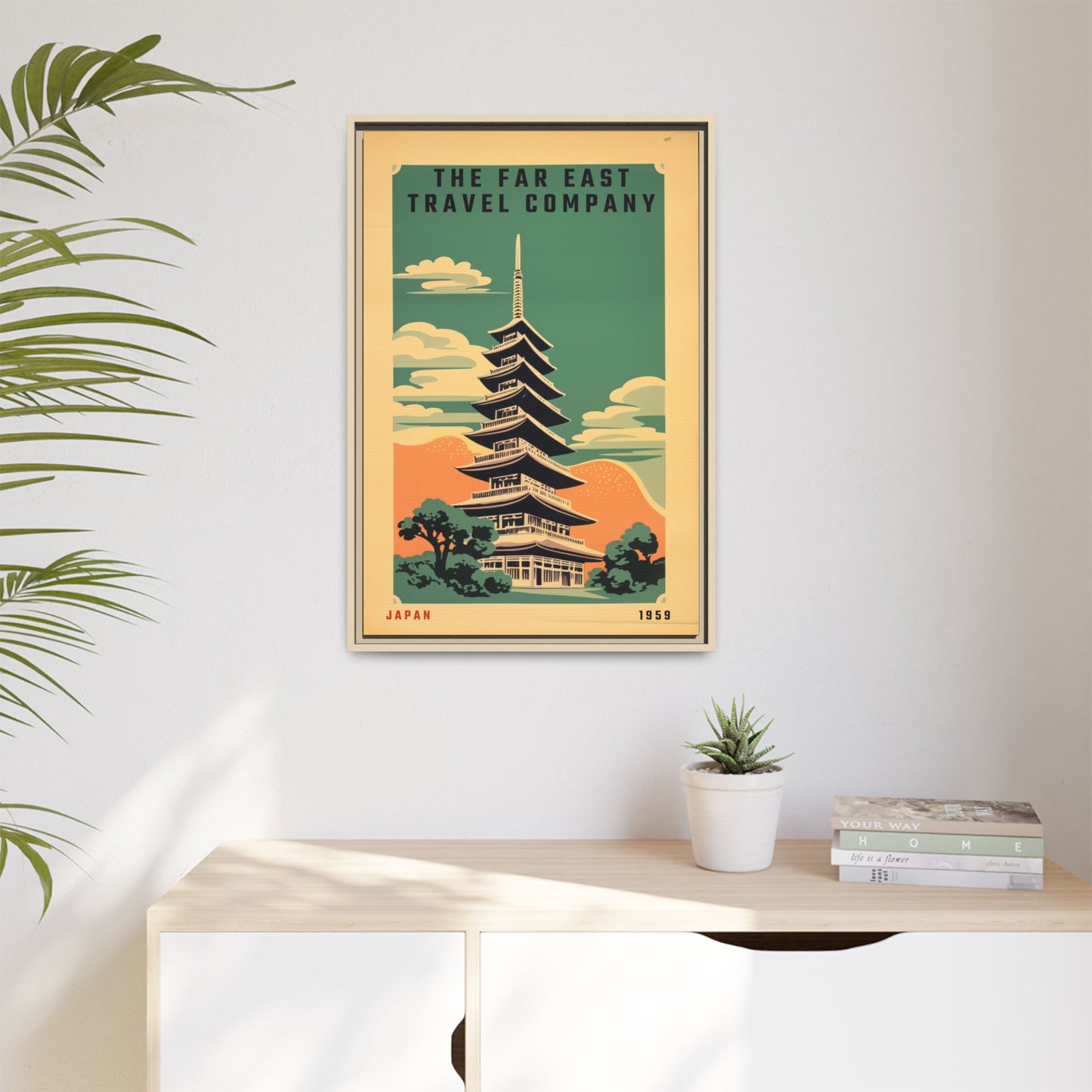 Japan Pagoda Vintage Poster | Museum-Quality Fine Art Print
