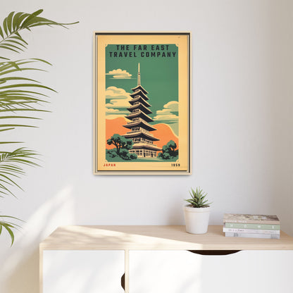 Japan Pagoda Vintage Poster | Museum-Quality Fine Art Print