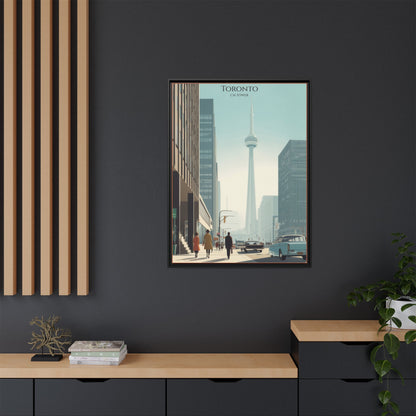 Toronto CN Tower Vintage Travel Poster | Museum-Quality Fine Art Print
