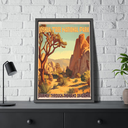 Framed Poster — Joshua Tree National Park Vintage Travel Print
