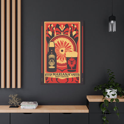 "Mariana’s Deep Liqueur Artistic Matte Canvas" Matte Canvas, Stretched, 1.25"