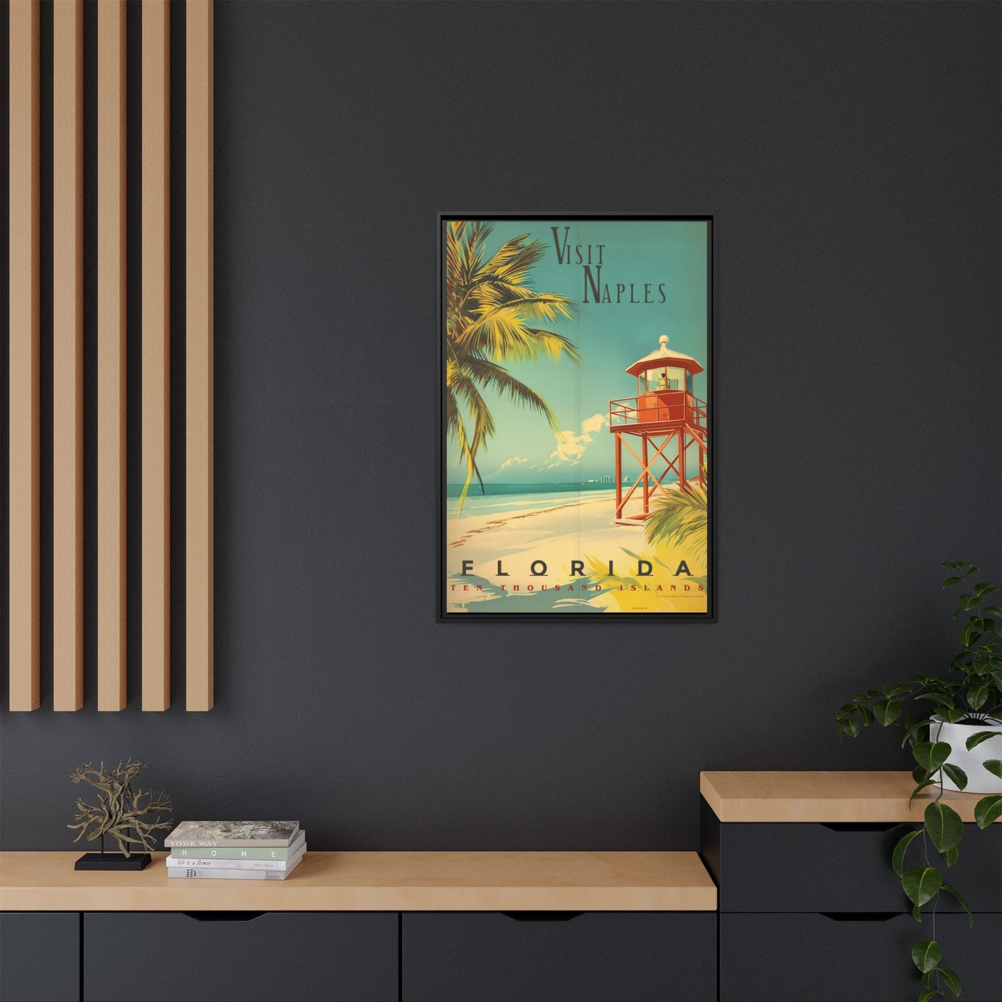Naples Florida Vintage Beach Poster | Museum-Quality Fine Art Print