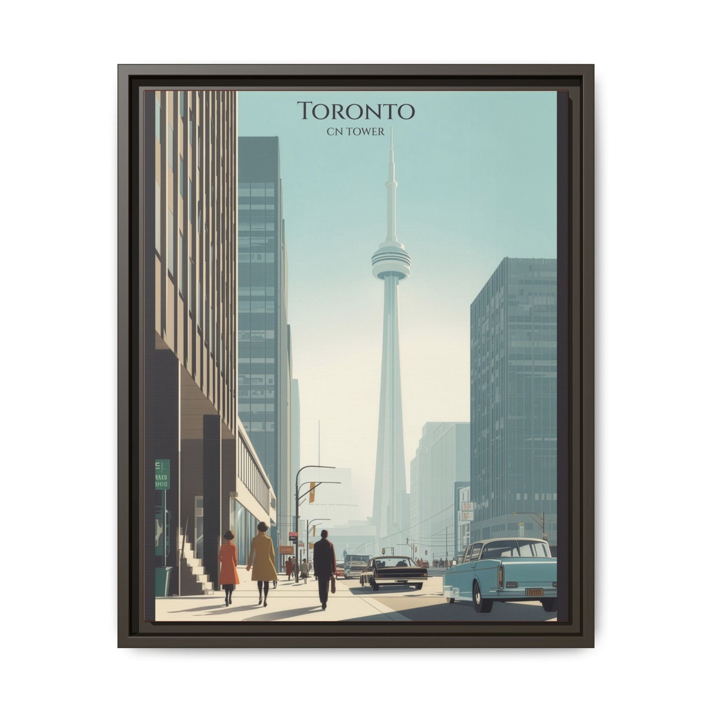 Toronto CN Tower Vintage Travel Poster | Museum-Quality Fine Art Print