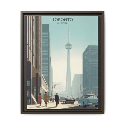 Toronto CN Tower Vintage Travel Poster | Museum-Quality Fine Art Print