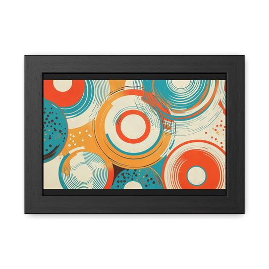 Modern Geometric Wall Art – Framed Abstract Poster for Home Decor