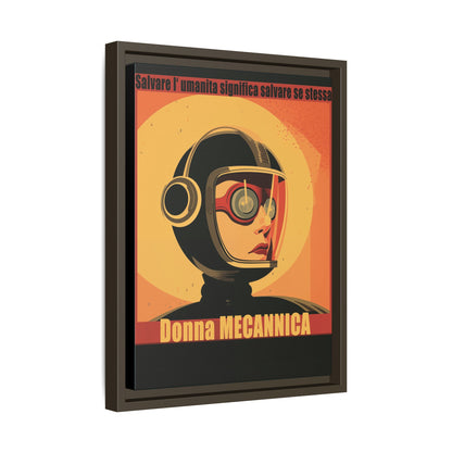Donna Meccanica Retro Sci-Fi Vintage Poster | Museum-Quality Fine Art Print