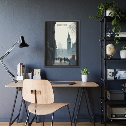 London Vintage Street Framed Poster