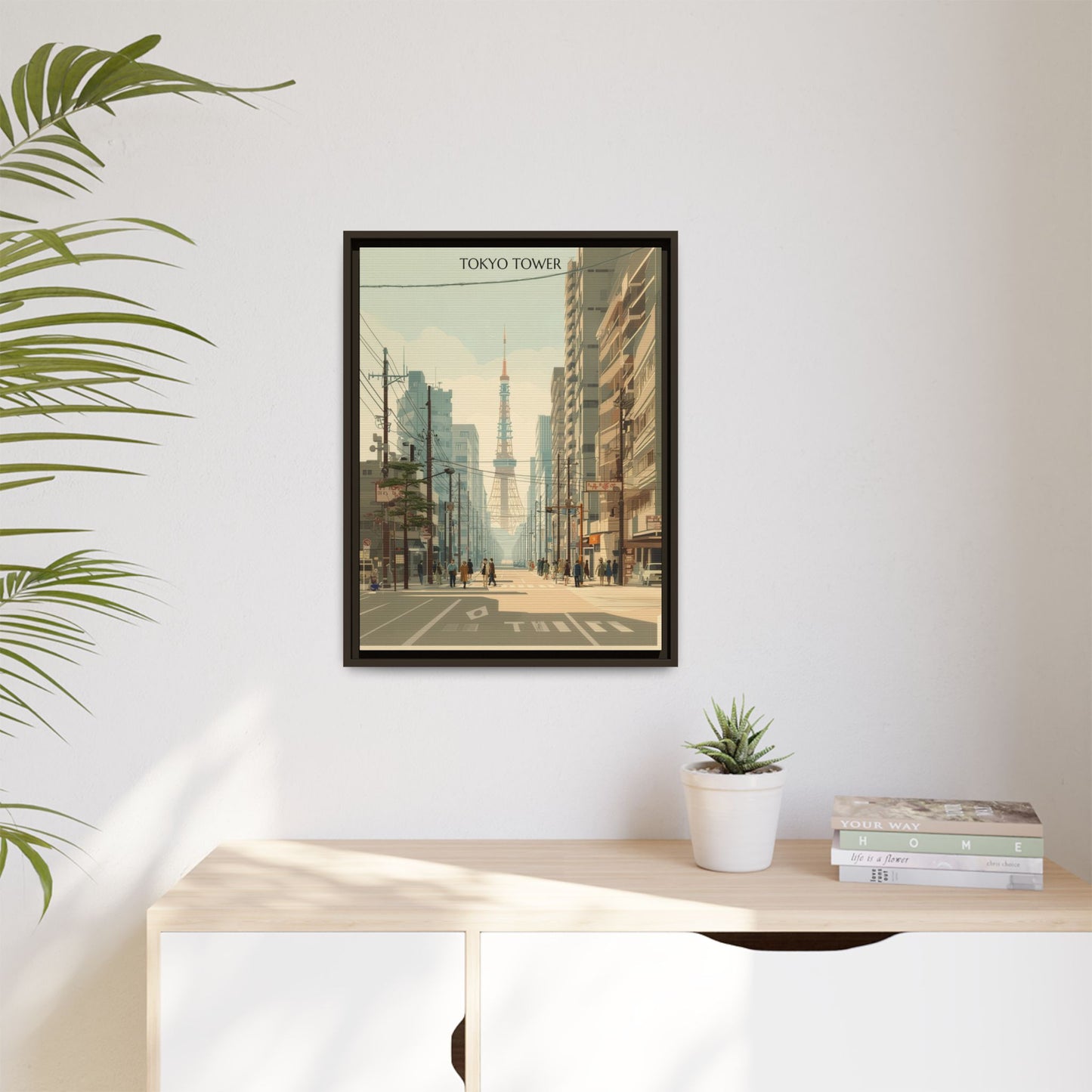 Tokyo Tower Vintage Travel Poster | Museum-Quality Fine Art Print