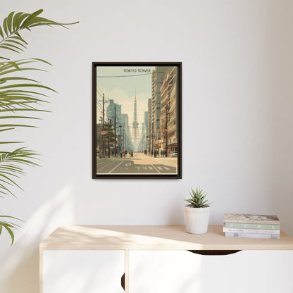Tokyo Tower Vintage Travel Poster | Museum-Quality Fine Art Print