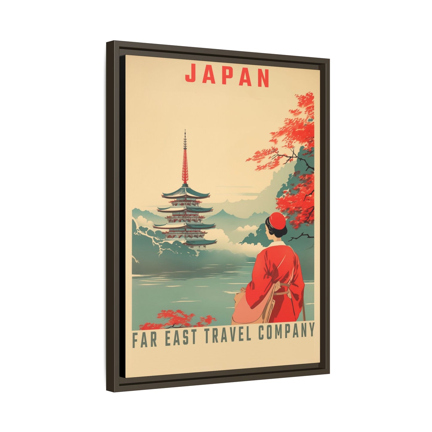 Japan Far East Travel Company Vintage Poster | Museum-Quality Fine Art Print