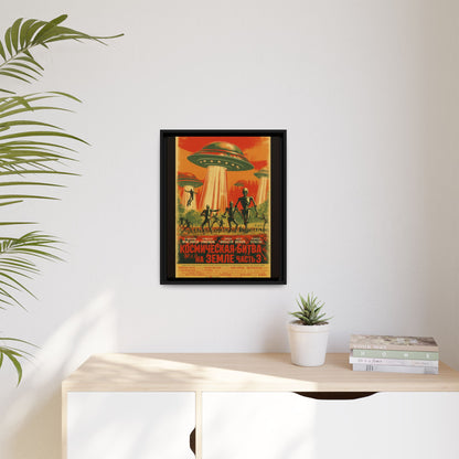 Russian Sci-Fi Alien Invasion Vintage Poster | Museum-Quality Fine Art Print