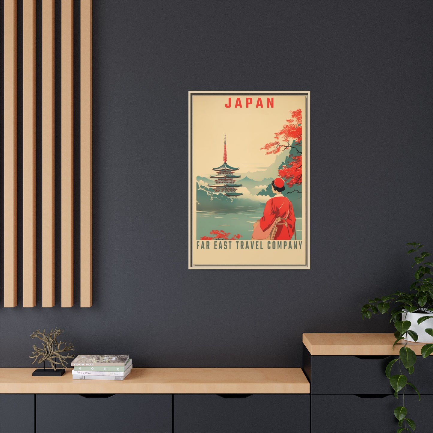 Japan Far East Travel Company Vintage Poster | Museum-Quality Fine Art Print