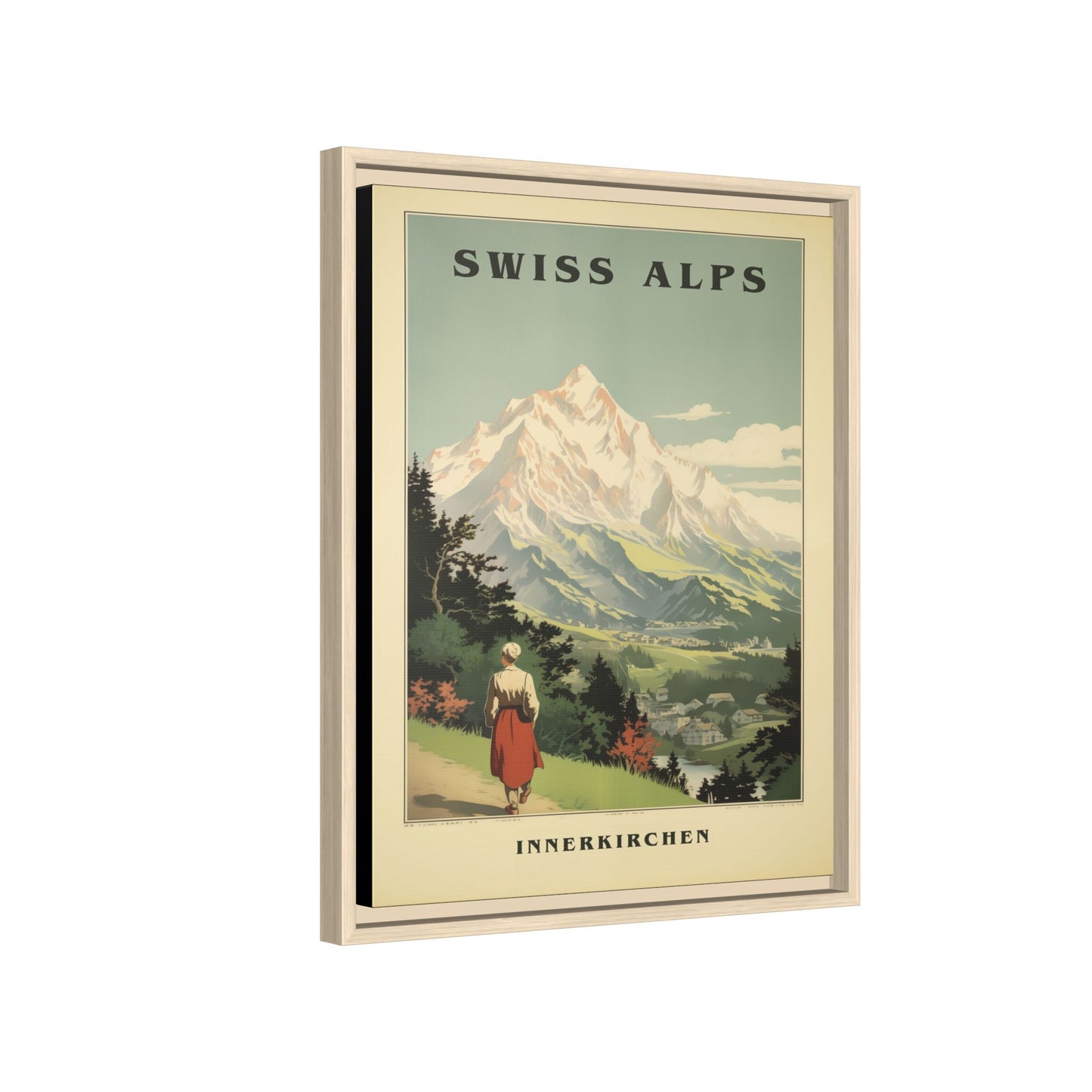 Swiss Alps Vintage Travel Poster | Fine Art Print