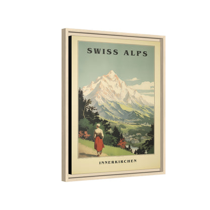 Swiss Alps Vintage Travel Poster | Fine Art Print