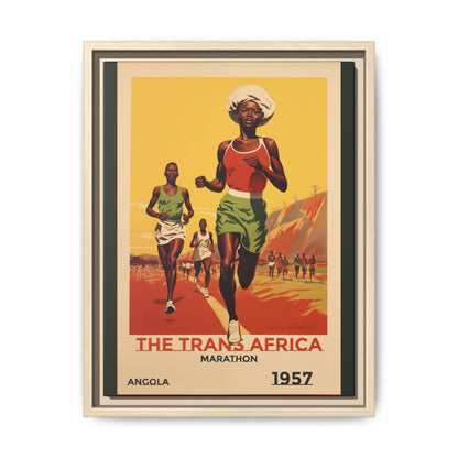 Trans-Africa Marathon 1957 Vintage Poster | Fine Art Print