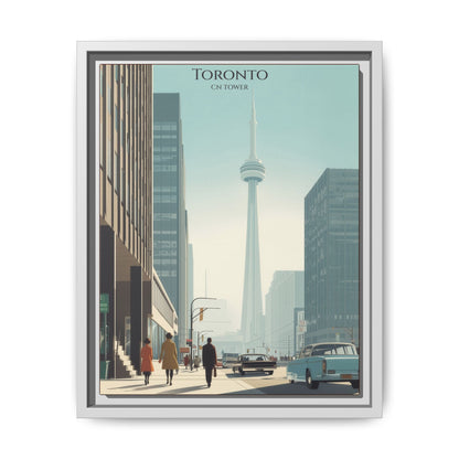 Toronto CN Tower Vintage Travel Poster | Museum-Quality Fine Art Print