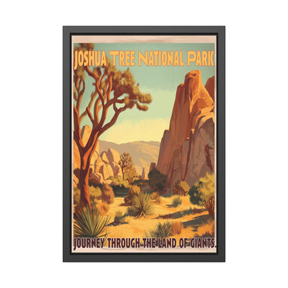 Framed Poster — Joshua Tree National Park Vintage Travel Print