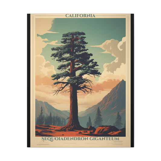 "California Sequoiadendron Giganteum Poster - Matte Stretched Canvas Wall Art" Matte Canvas, Stretched, 1.25"