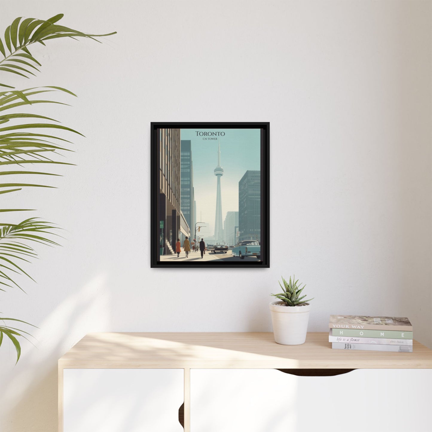 Toronto CN Tower Vintage Travel Poster | Museum-Quality Fine Art Print