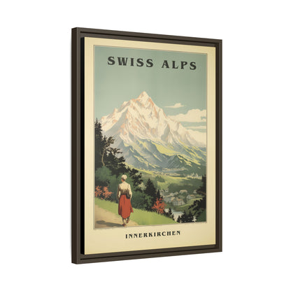 Swiss Alps Vintage Travel Poster | Fine Art Print