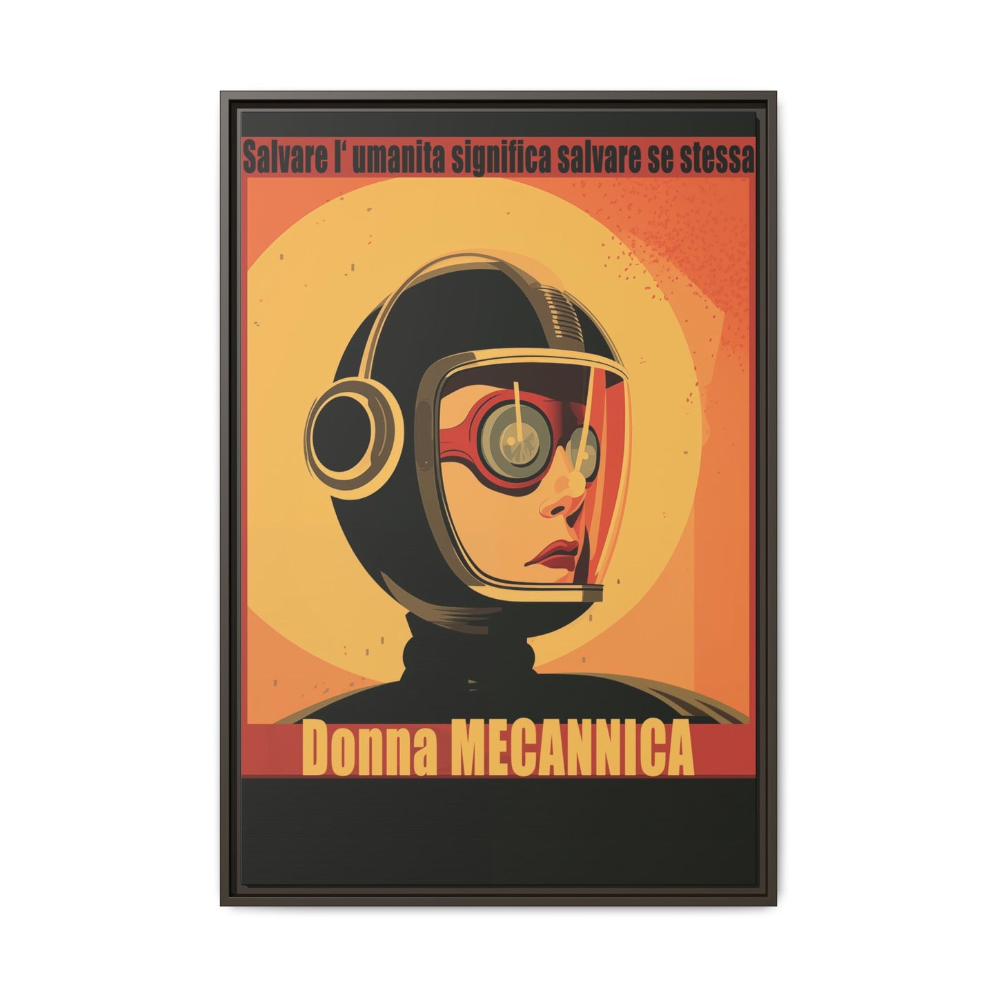 Donna Meccanica Retro Sci-Fi Vintage Poster | Museum-Quality Fine Art Print