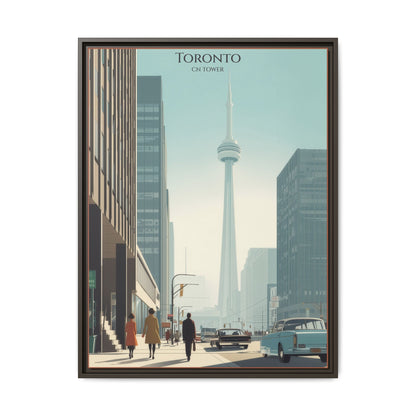Toronto CN Tower Vintage Travel Poster | Museum-Quality Fine Art Print