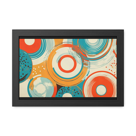 Modern Geometric Wall Art – Framed Abstract Poster for Home Decor
