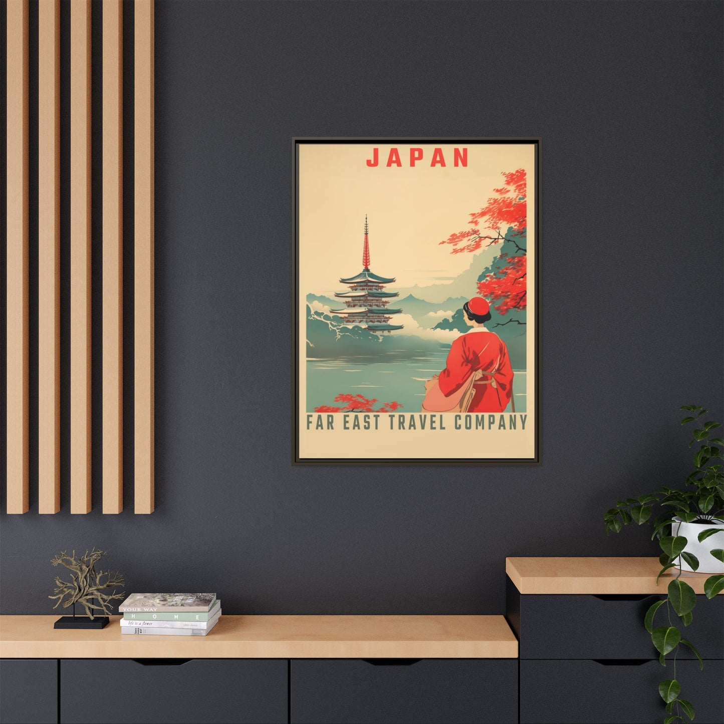 Japan Far East Travel Company Vintage Poster | Museum-Quality Fine Art Print