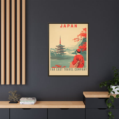 Japan Far East Travel Company Vintage Poster | Museum-Quality Fine Art Print