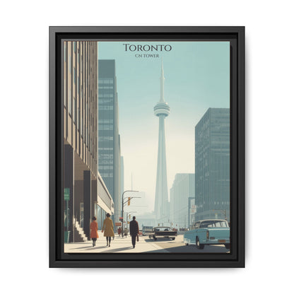 Toronto CN Tower Vintage Travel Poster | Museum-Quality Fine Art Print