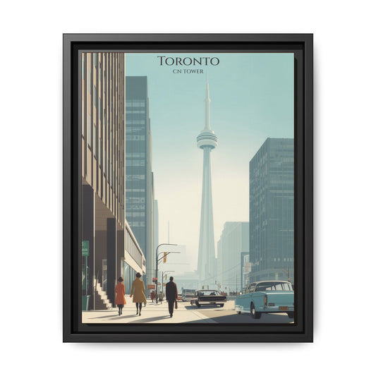 Toronto CN Tower Vintage Travel Poster | Museum-Quality Fine Art Print