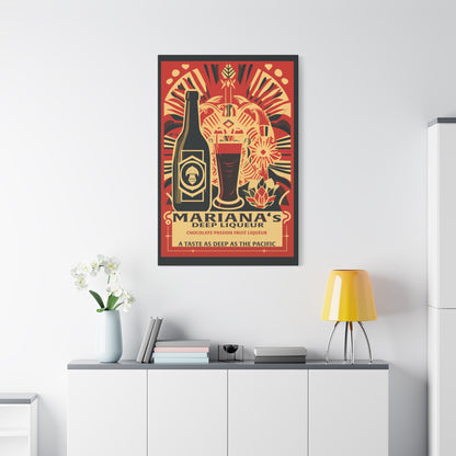 "Mariana’s Deep Liqueur Chocolate Passionfruit Canvas" Matte Canvas, Stretched, 1.25"