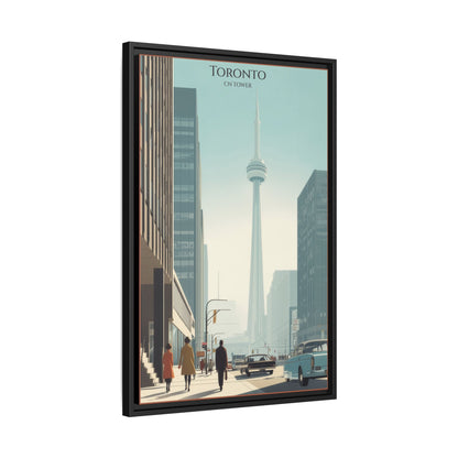 Toronto CN Tower Vintage Travel Poster | Museum-Quality Fine Art Print