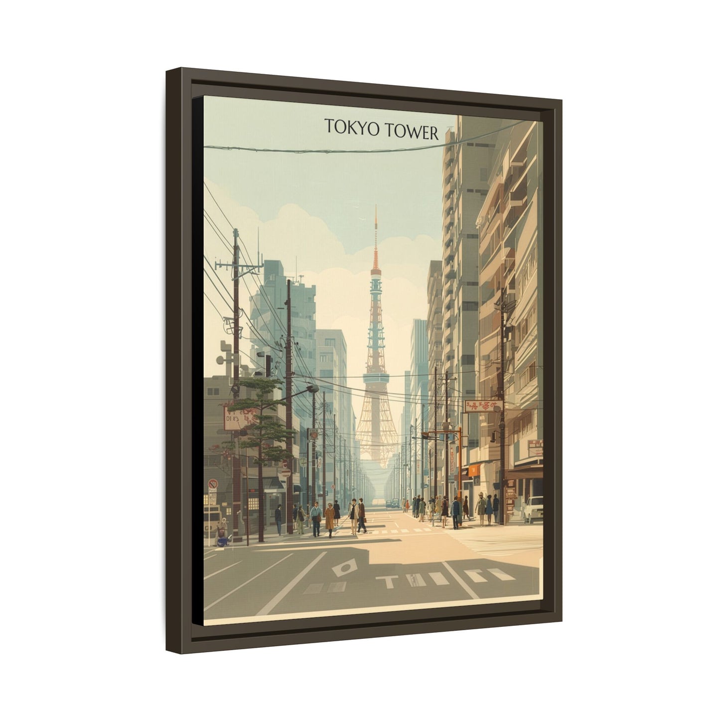 Tokyo Tower Vintage Travel Poster | Museum-Quality Fine Art Print