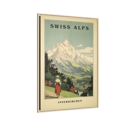 Swiss Alps Vintage Travel Poster | Fine Art Print