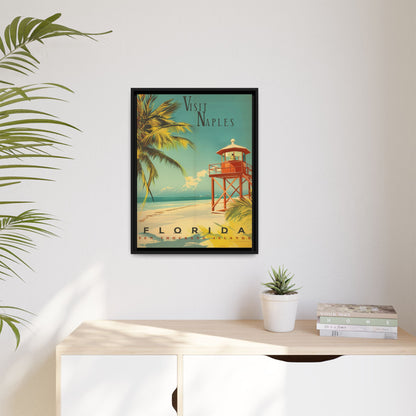 Naples Florida Vintage Beach Poster | Museum-Quality Fine Art Print