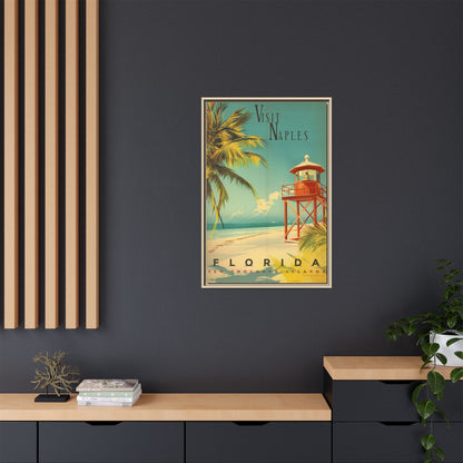 Naples Florida Vintage Beach Poster | Museum-Quality Fine Art Print