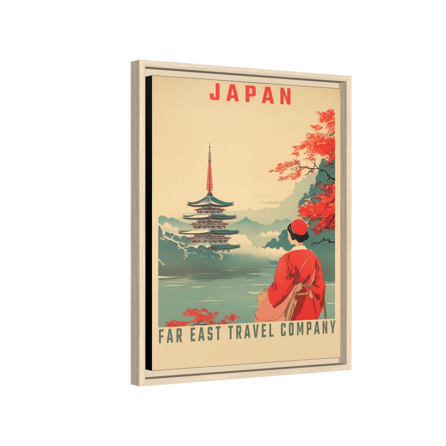 Japan Far East Travel Company Vintage Poster | Museum-Quality Fine Art Print