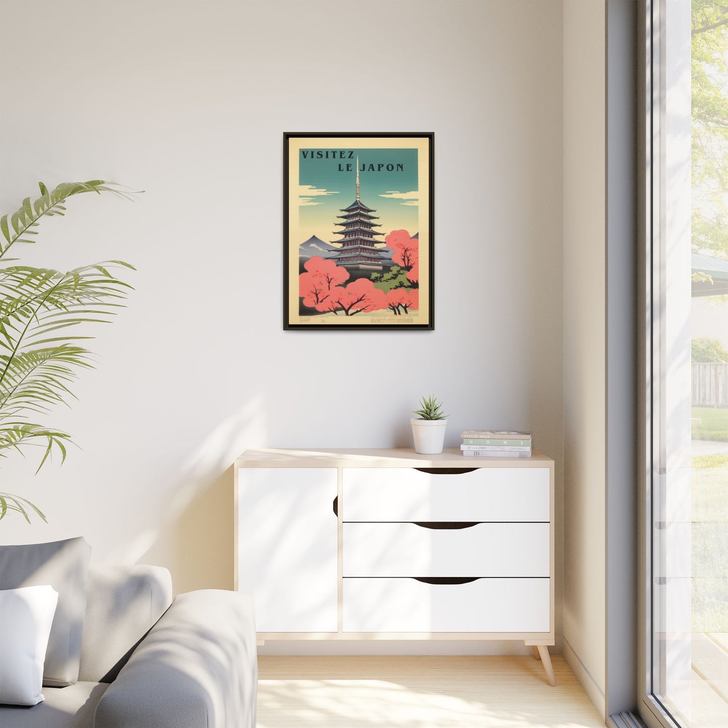 Visitez le Japon Japanese Travel Vintage Poster | Museum-Quality Fine Art Print