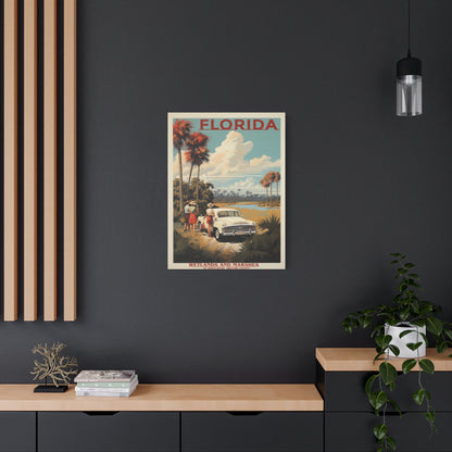Florida Wetlands St. Johns River Vintage Canvas | Stretched Canvas