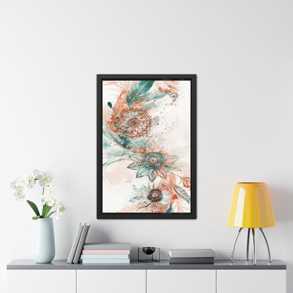 Floral Wall Art Print — Boho Framed Poster, Botanical Home Decor, Vintage-Inspired Gift for Her | Vintageanna