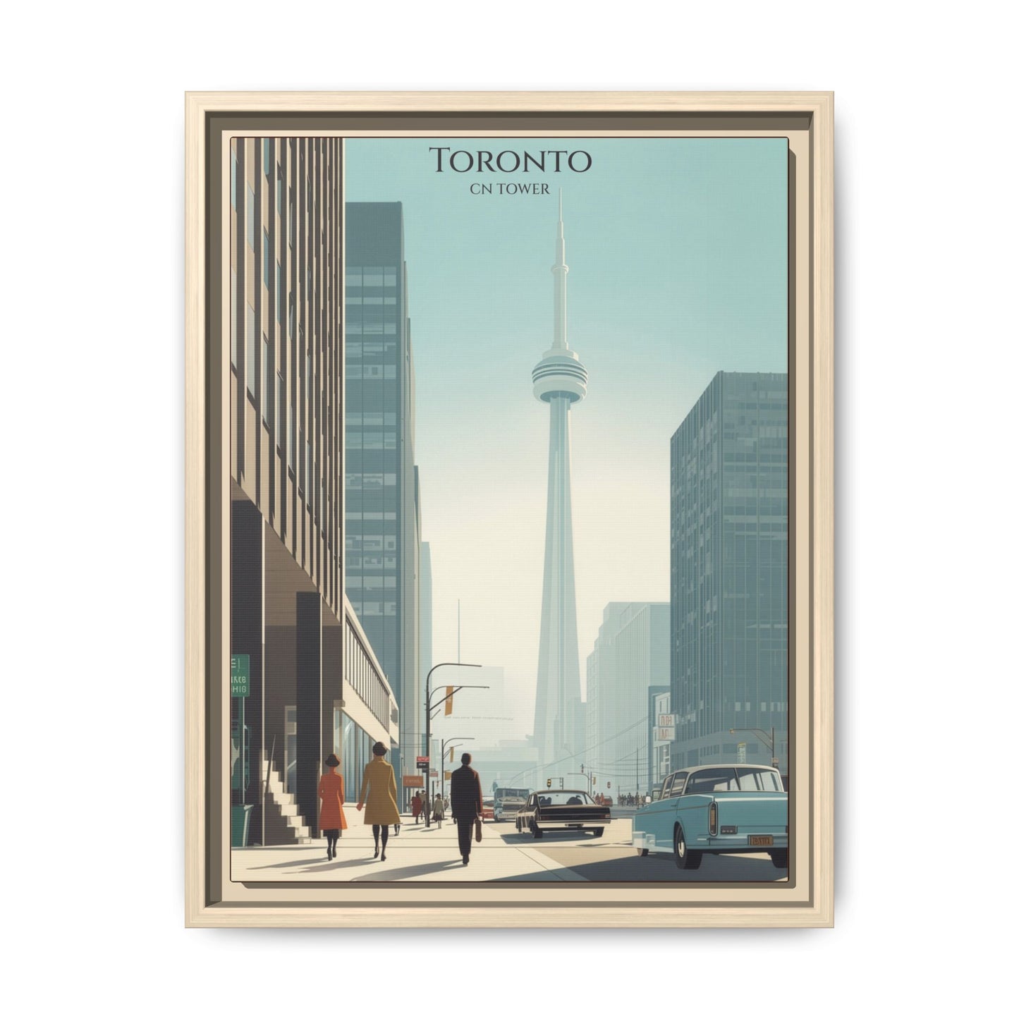 Toronto CN Tower Vintage Travel Poster | Museum-Quality Fine Art Print