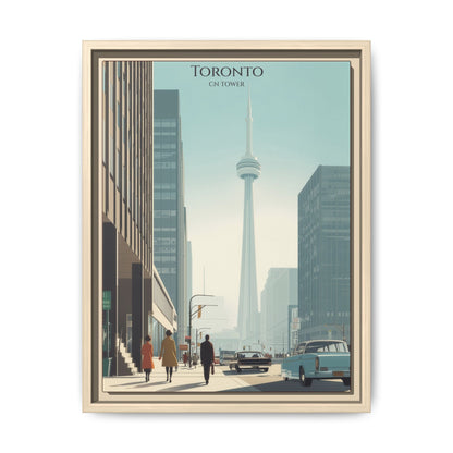 Toronto CN Tower Vintage Travel Poster | Museum-Quality Fine Art Print